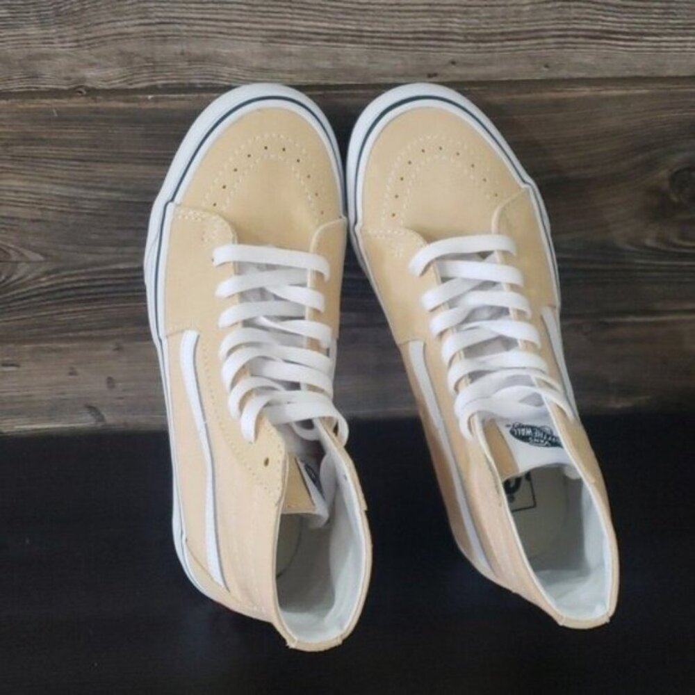 New Vans Sk8 Hi Color Theory Honey‎ Peach High Top Sneakers - Picture 8 of 10